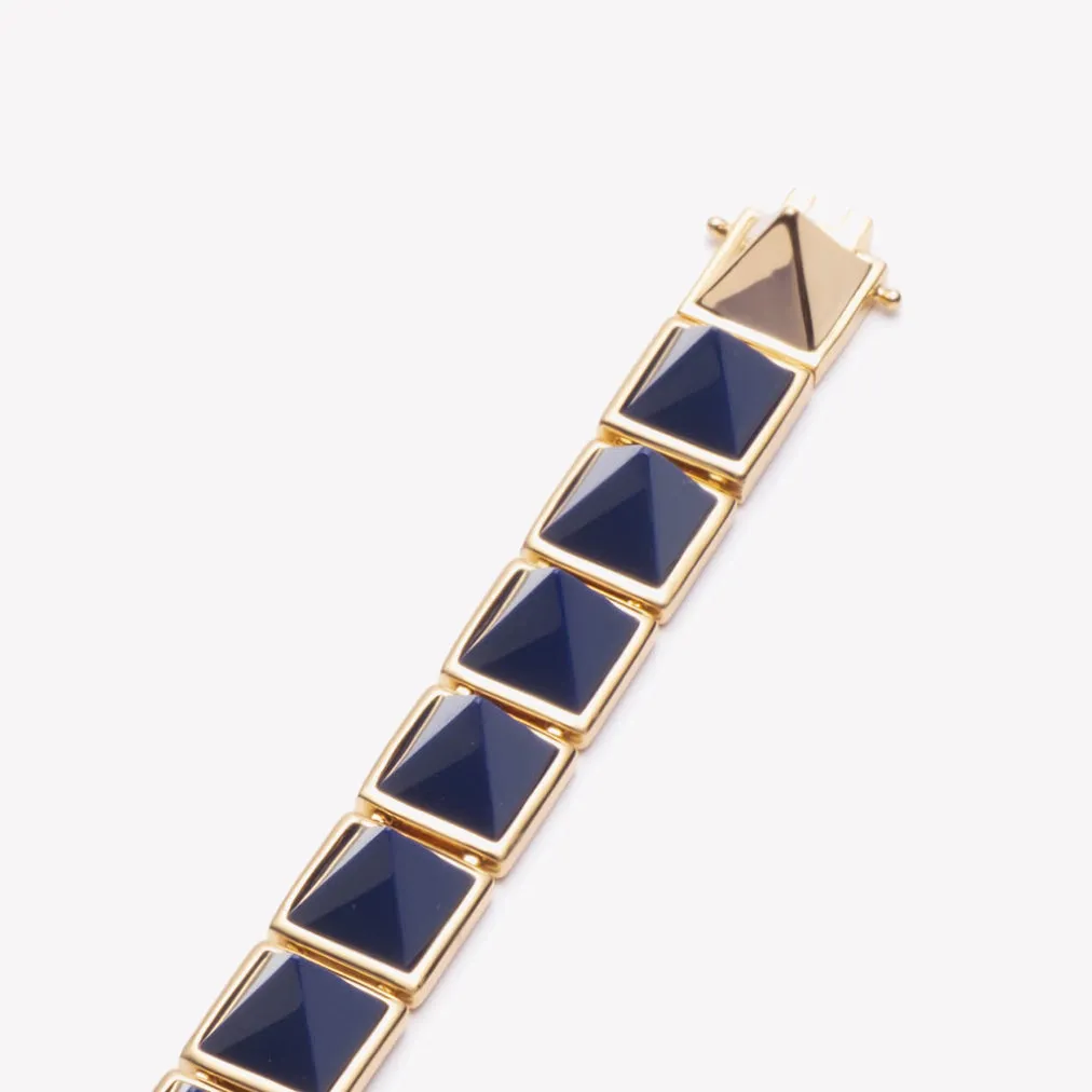 PYRAMID BRACELET - LAPIS LAZULI