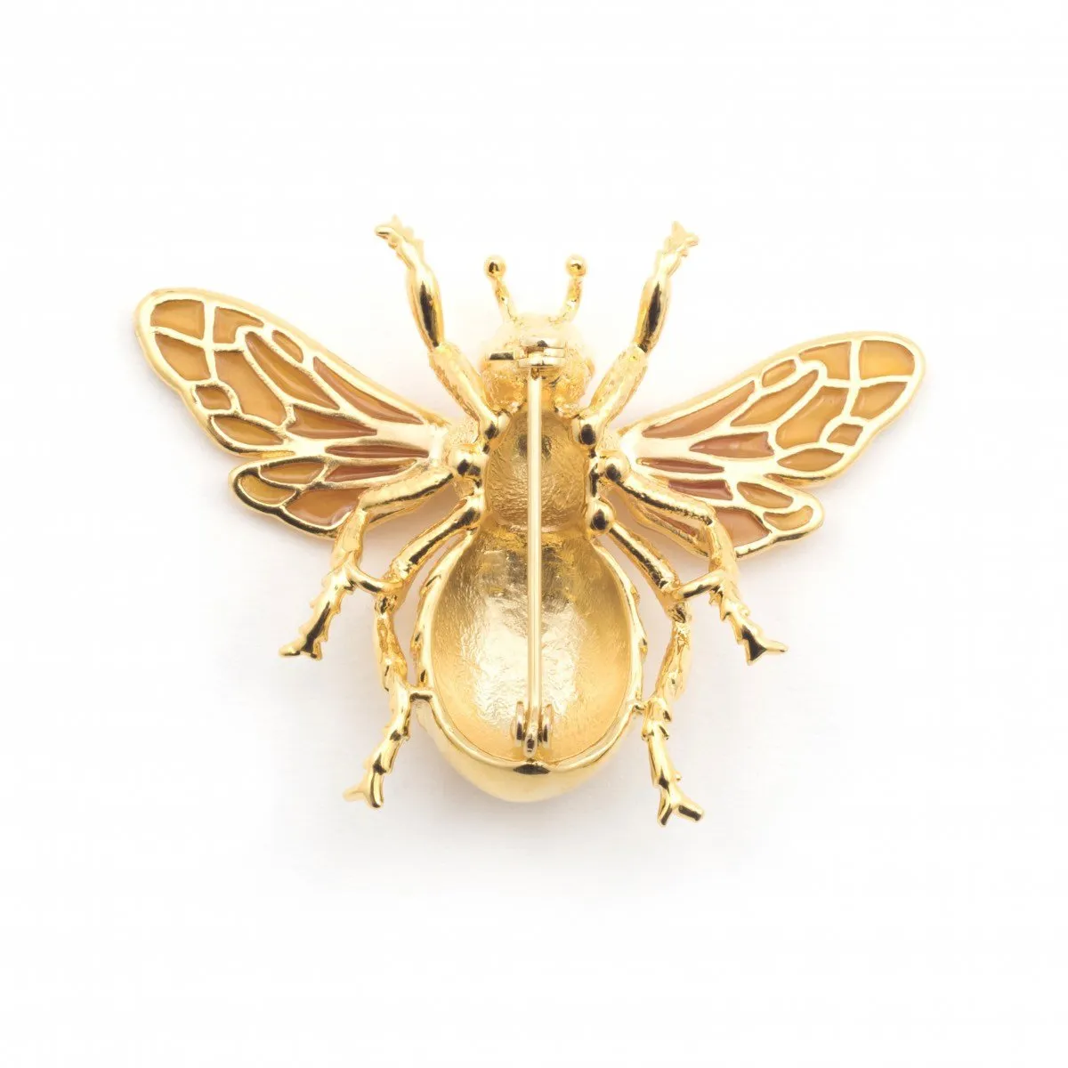 Queen Bee Large brooch Bill Skinner Gold plated