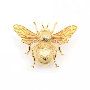 Queen Bee Large brooch Bill Skinner Gold plated