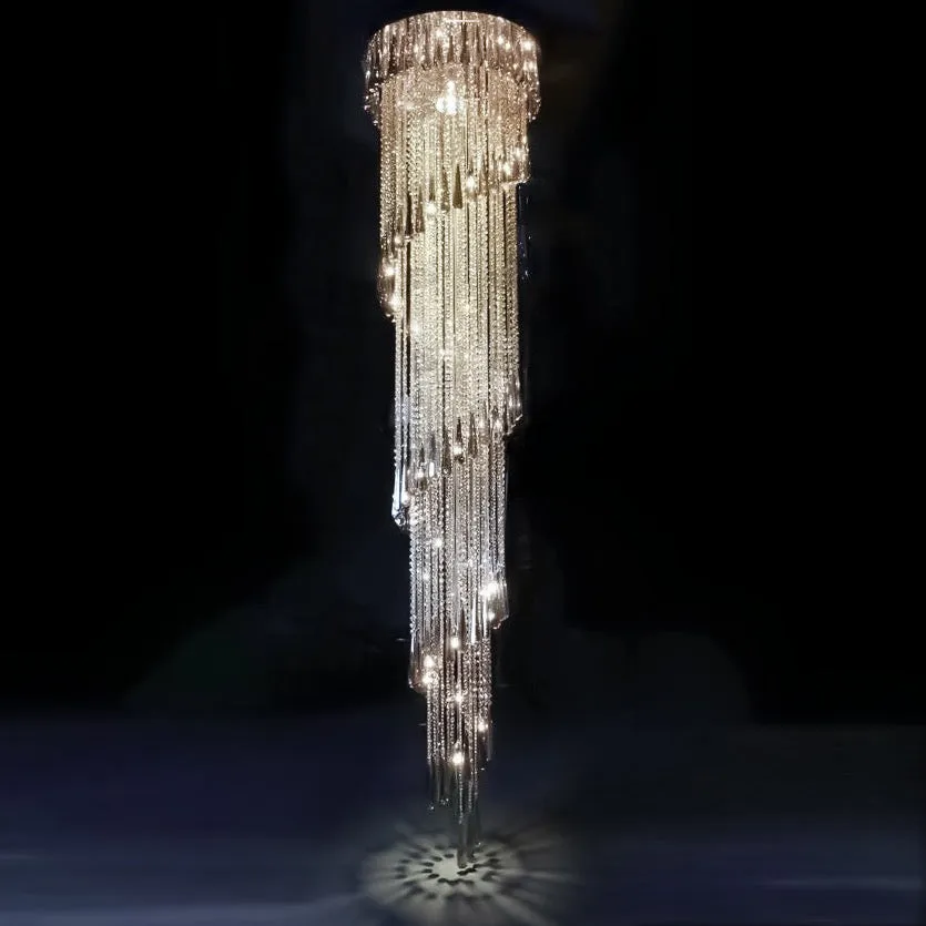 Retro Draped Crystal Chandelier