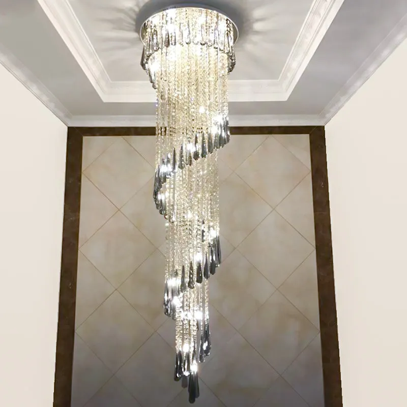 Retro Draped Crystal Chandelier