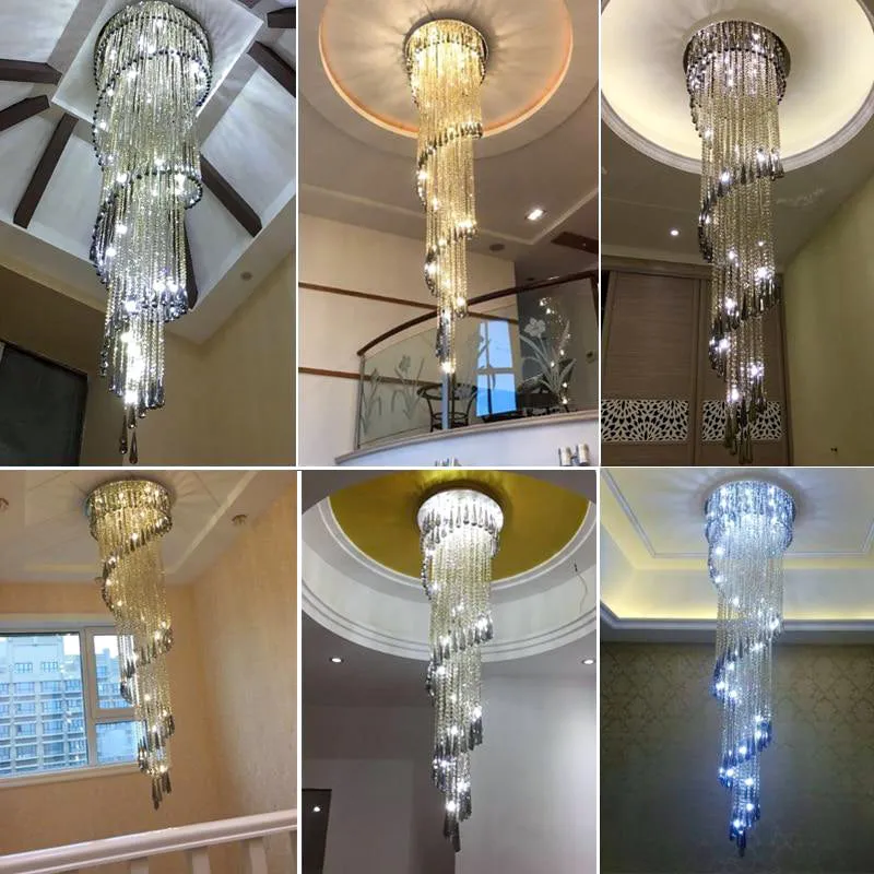 Retro Draped Crystal Chandelier