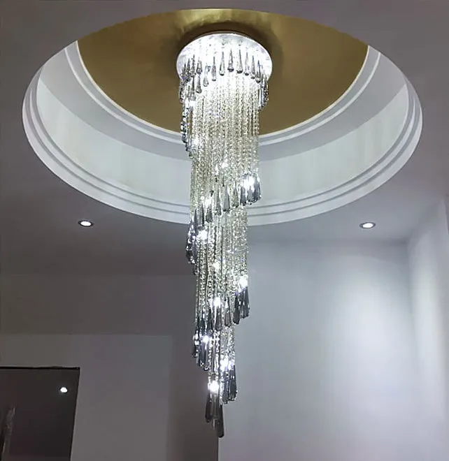 Retro Draped Crystal Chandelier