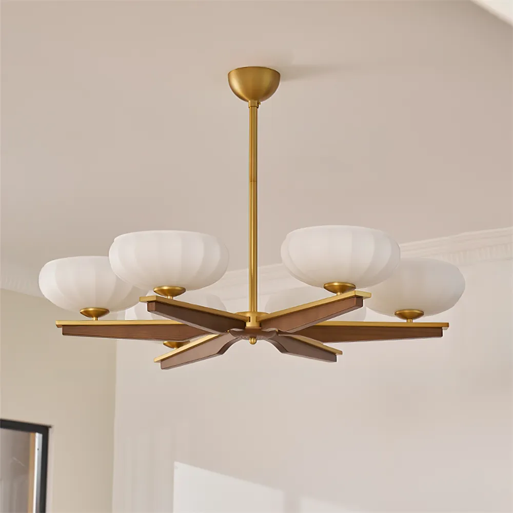 Reya Wood Chandelier