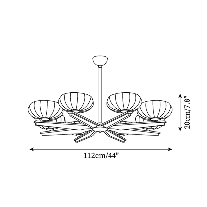 Reya Wood Chandelier