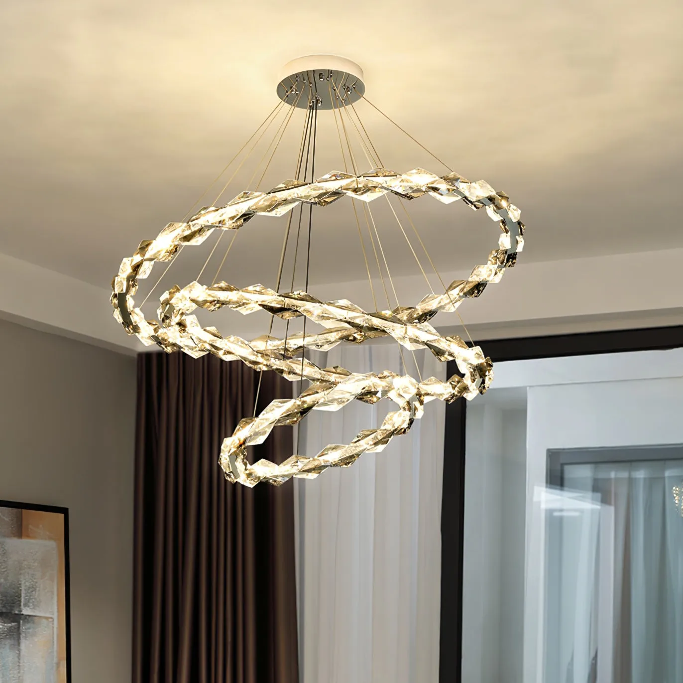 Rhombus Crystal Chandelier