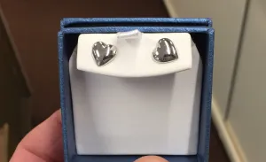 Silver Heart Earrings