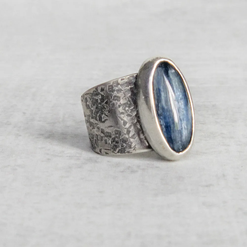 Silver Kyanite Cocktail Ring