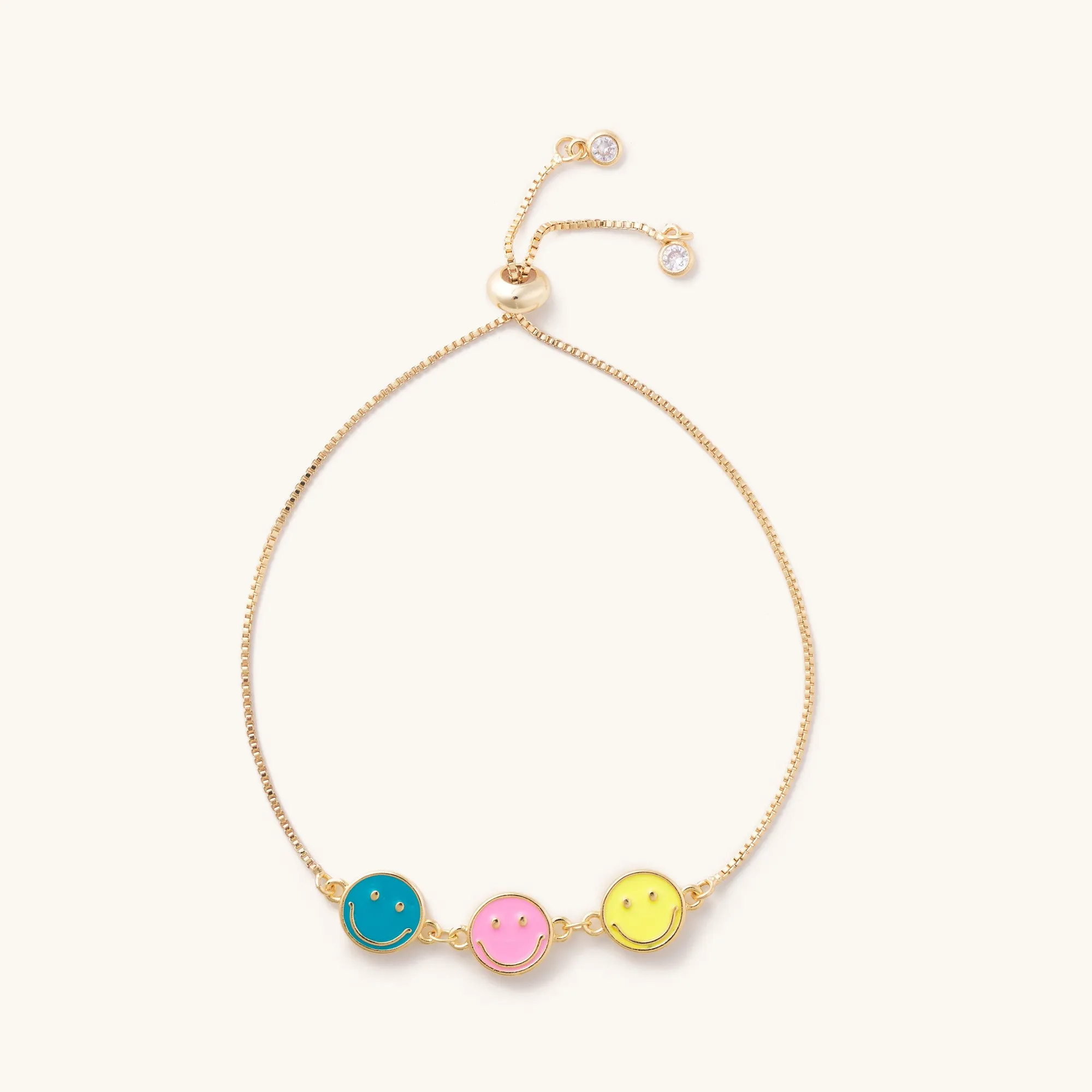 Smile Chain Slider Bracelet