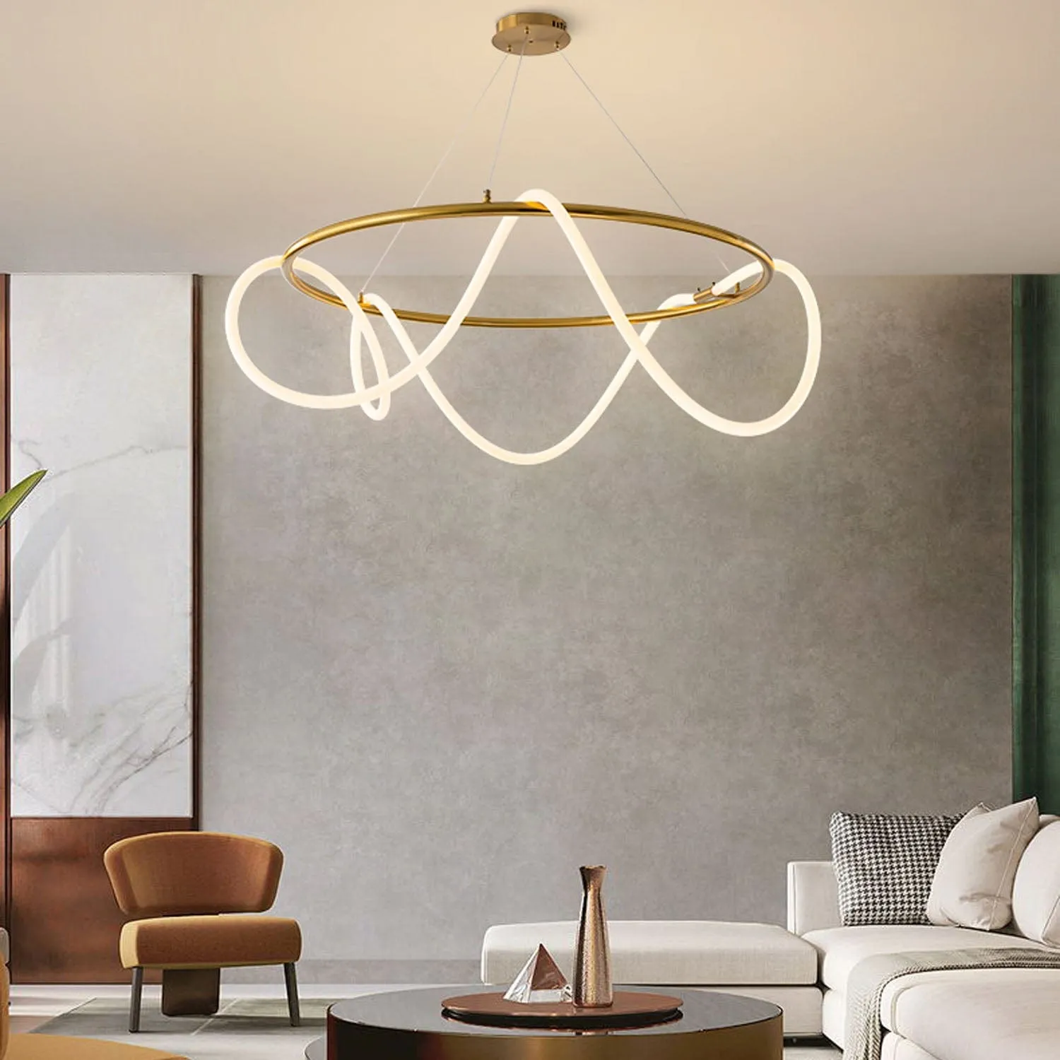 Snake Eye Round Chandelier