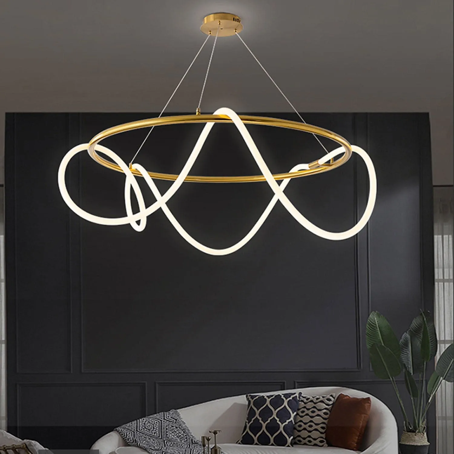 Snake Eye Round Chandelier