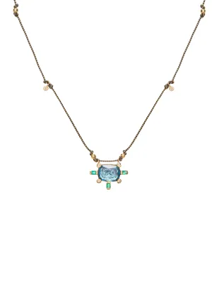 The Juno Fairy Necklace with Blue Topaz