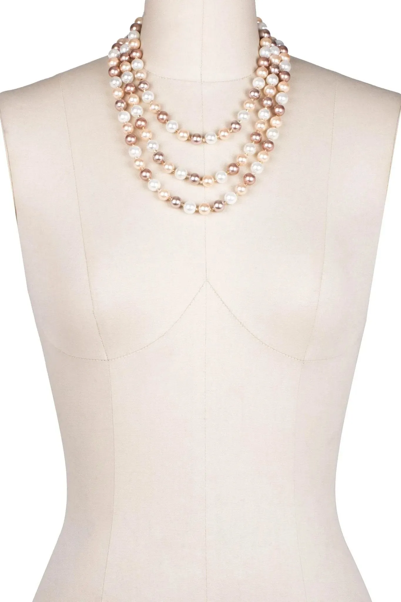 Three Layer Pearl Necklace