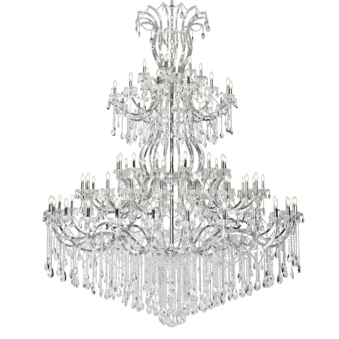 Traditional Candle Crystal Chandelier for Staircase/Foyer/Living Room/Villa