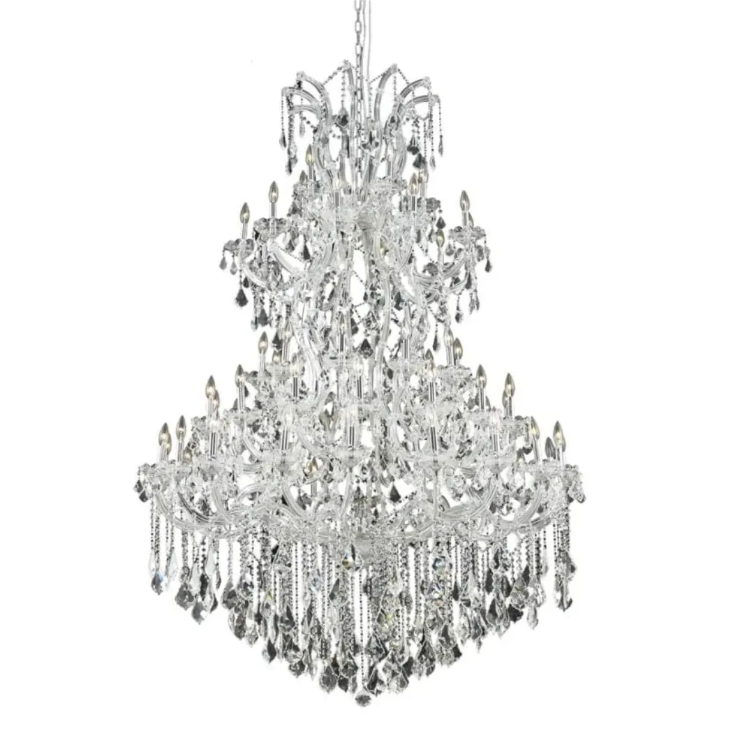 Traditional Candle Crystal Chandelier for Staircase/Foyer/Living Room/Villa