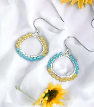 Ukraine 🇺🇦Fundraiser - Small Hoops Earrings