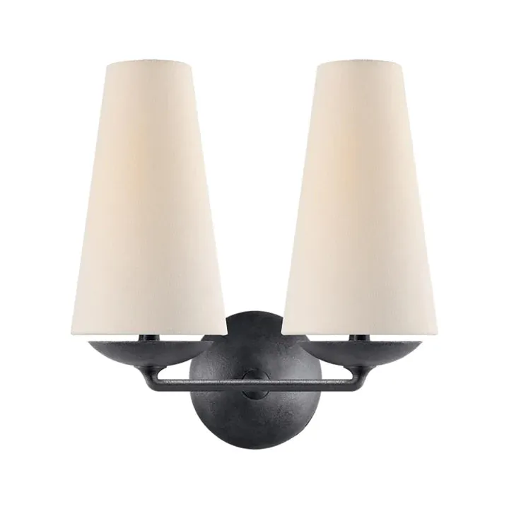 Vertical Chandelier/Wall Light in Bronze/Black/White Finish Color