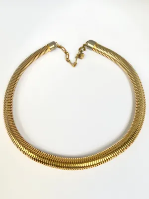 Vintage Ribbed Snake Chain