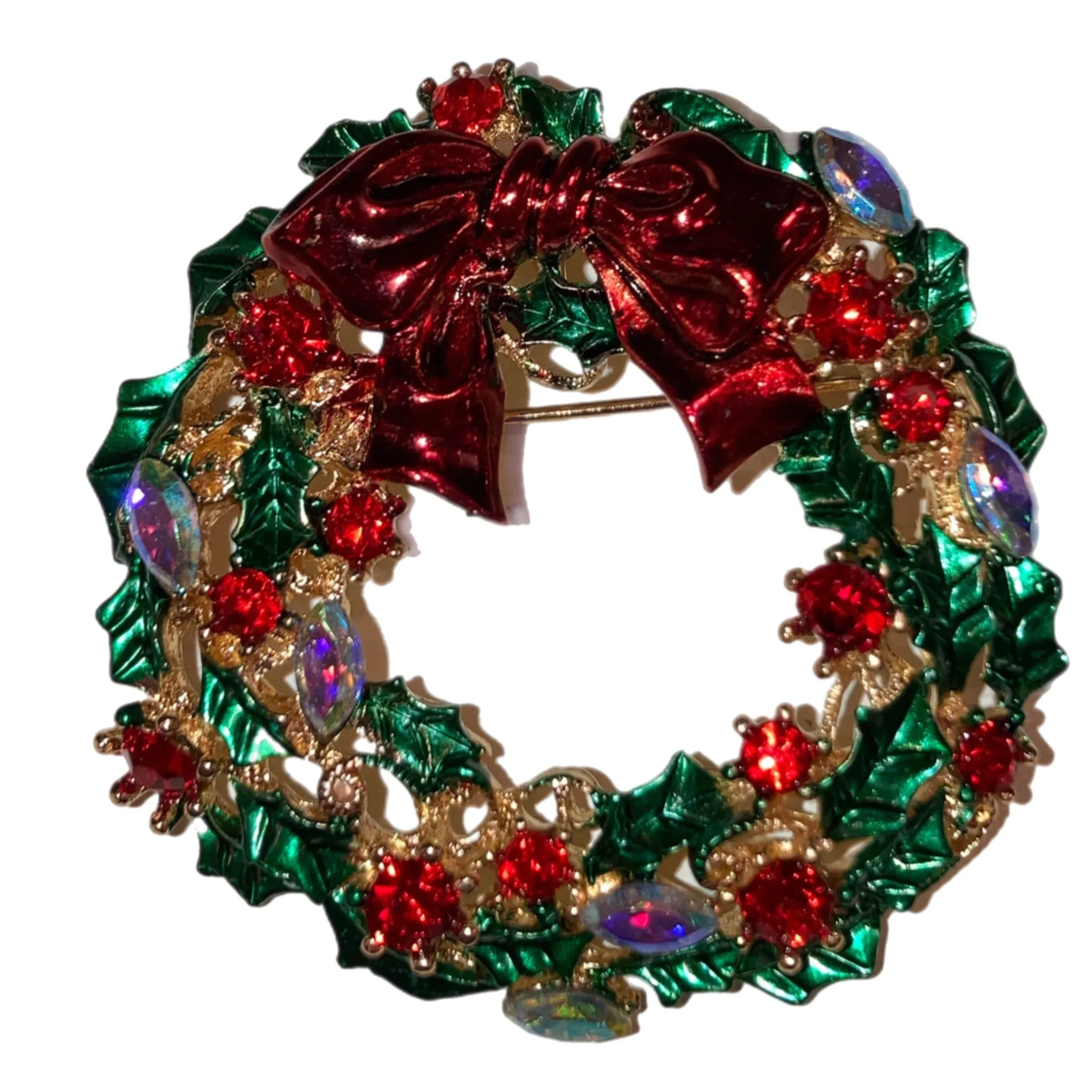 Wreath With Bow Brooch