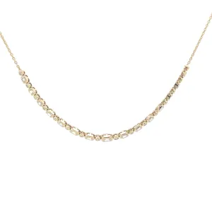 Yellow Gold Diamond Statement Necklace